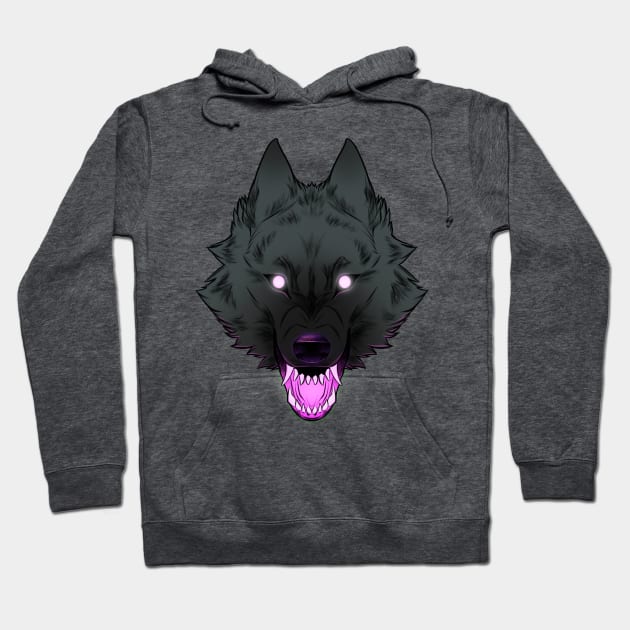 Purple Wolf Hoodie by RioBurton